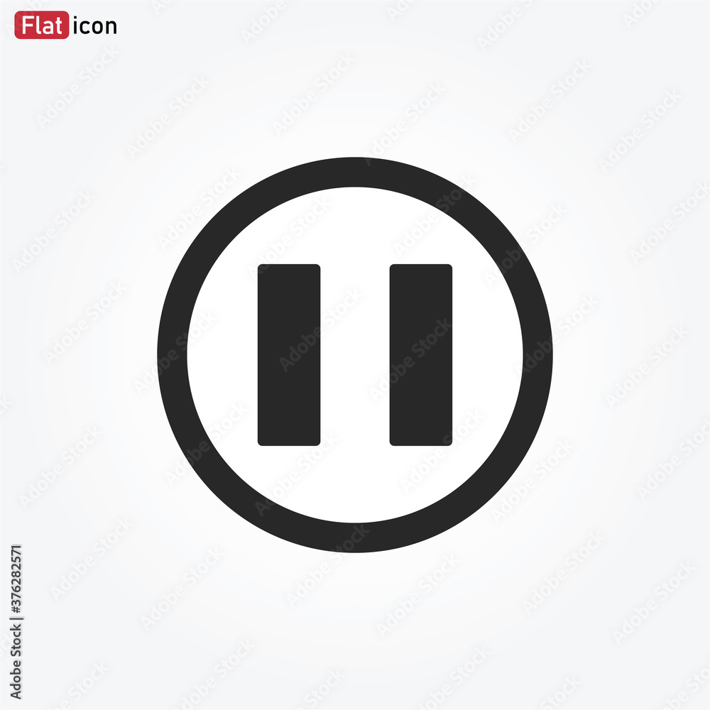 Pause icon vector , Pause button Pause icon vector , Pause button