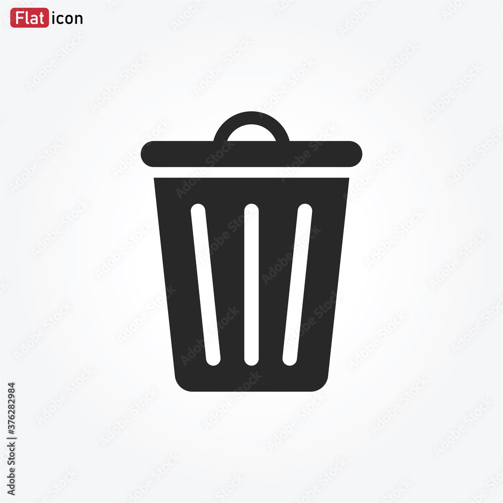 Trash can icon vector . Garbage sign Trash can icon vector . Garbage sign