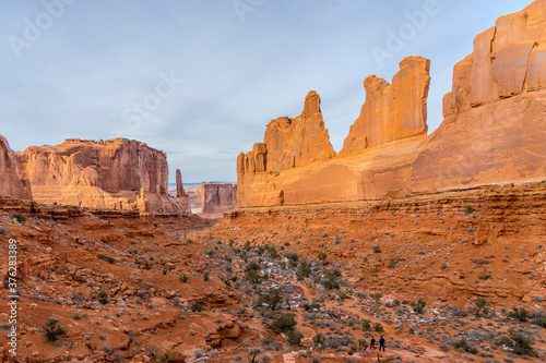 The Park Avenue formation in Arches National Park