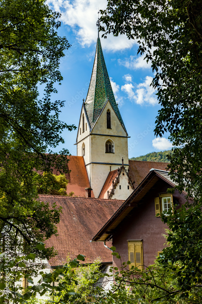 Kloster Blaubeuren vom Blautopf aus Kloster Blaubeuren vom Blautopf aus