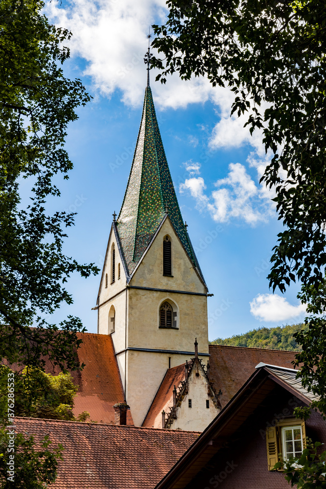 Klosterkirche vom Blautopf aus