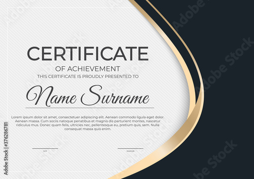 Certificate, diploma template background.Vector illustration