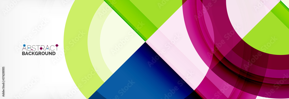 Round shapes, triangles and circles. Modern abstract background Round shapes, triangles and circles. Modern abstract background