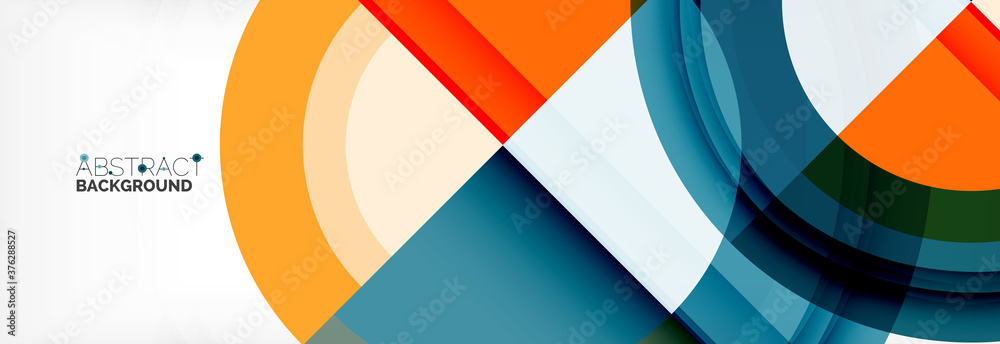 Round shapes, triangles and circles. Modern abstract background Round shapes, triangles and circles. Modern abstract background