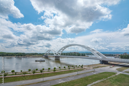 bridge on Danube river in Serbia © baiajaku