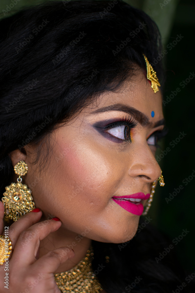 an indian girl with reception party makeup an indian girl with reception party makeup