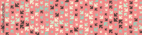 Abstract Color Halftone Dots generative art background illustration