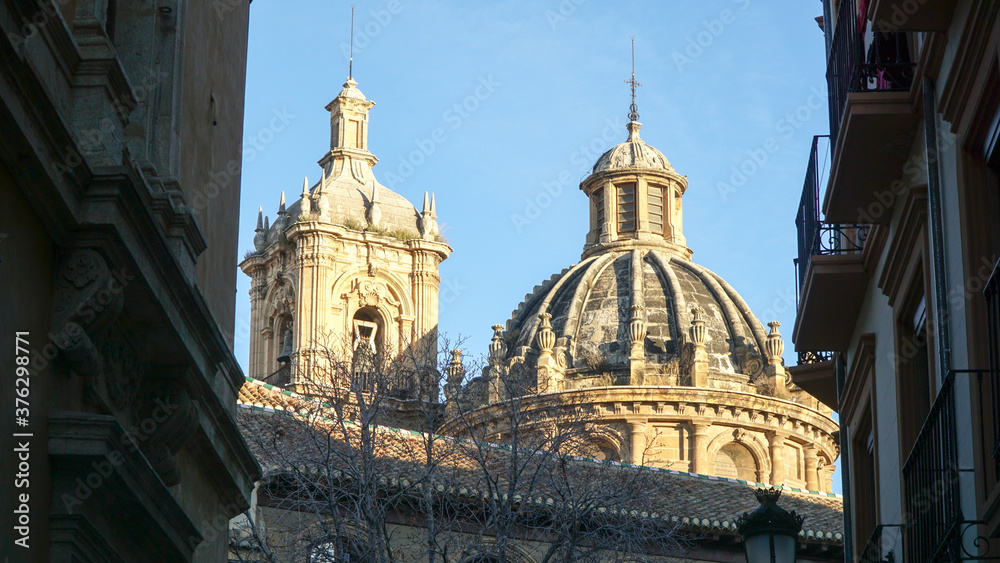 Obraz premium Cathedral dome at the Catedral de Granada in Granada City, Andalusia, Spain.