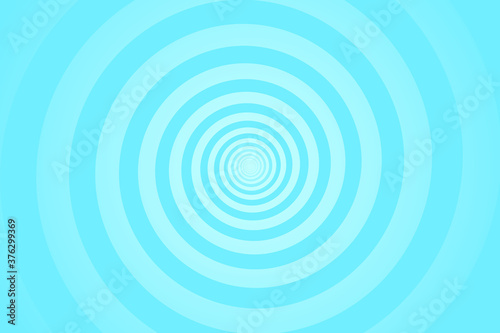 Turquoise spiral background. Swirl, circular shape on Turquoise background.
