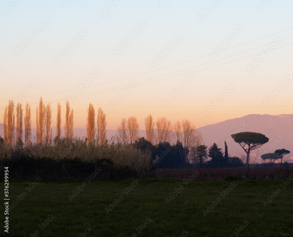 Obraz premium Paese in provincia di Roma.