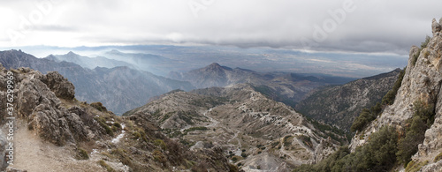 Cerro del Trevenque peak trek in the Sierra Nevada mountain range of Andalusia, Spain. photo