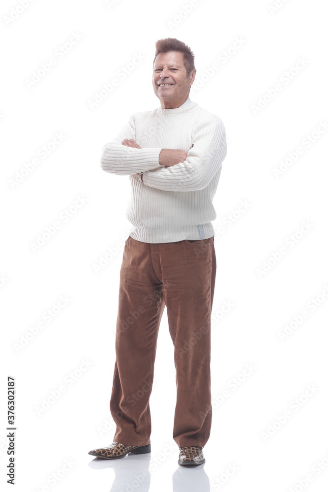 in full growth. confident adult man in casual clothes. in full growth. confident adult man in casual clothes.