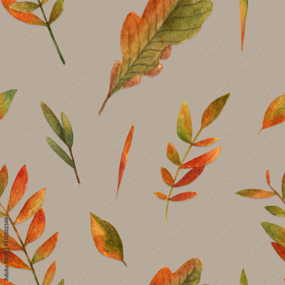 Obraz premium Autumn leaves pattern