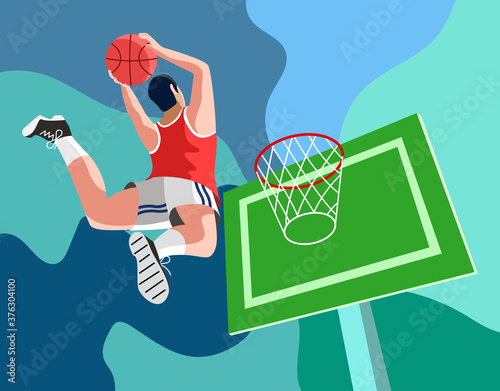basketball player shooting vector