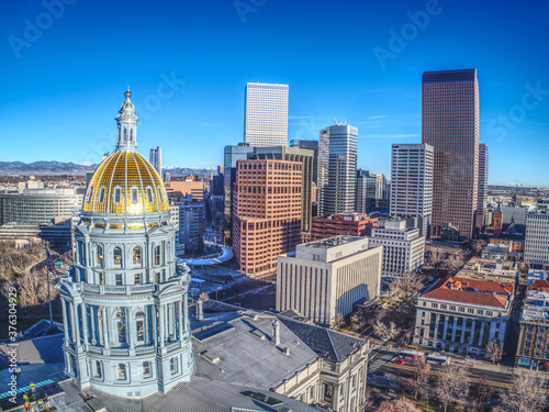 Downtown Denver and Capitol Building