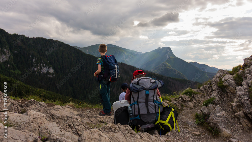 fine View in Polish mountains