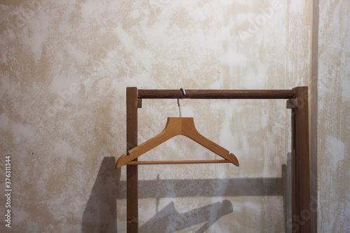 Wooden hanging decorated in coffee shop