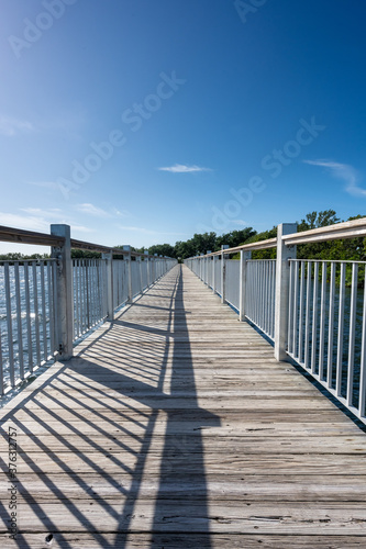Low Angle View of Bridge Over Bay © kellyvandellen