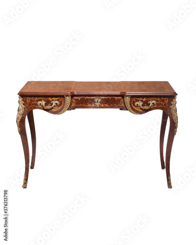 French Napoleon III mahogany desk