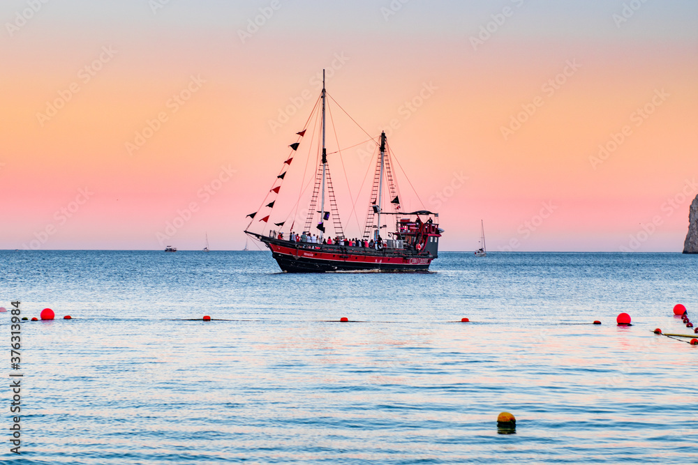 Obraz premium sunset at the beach