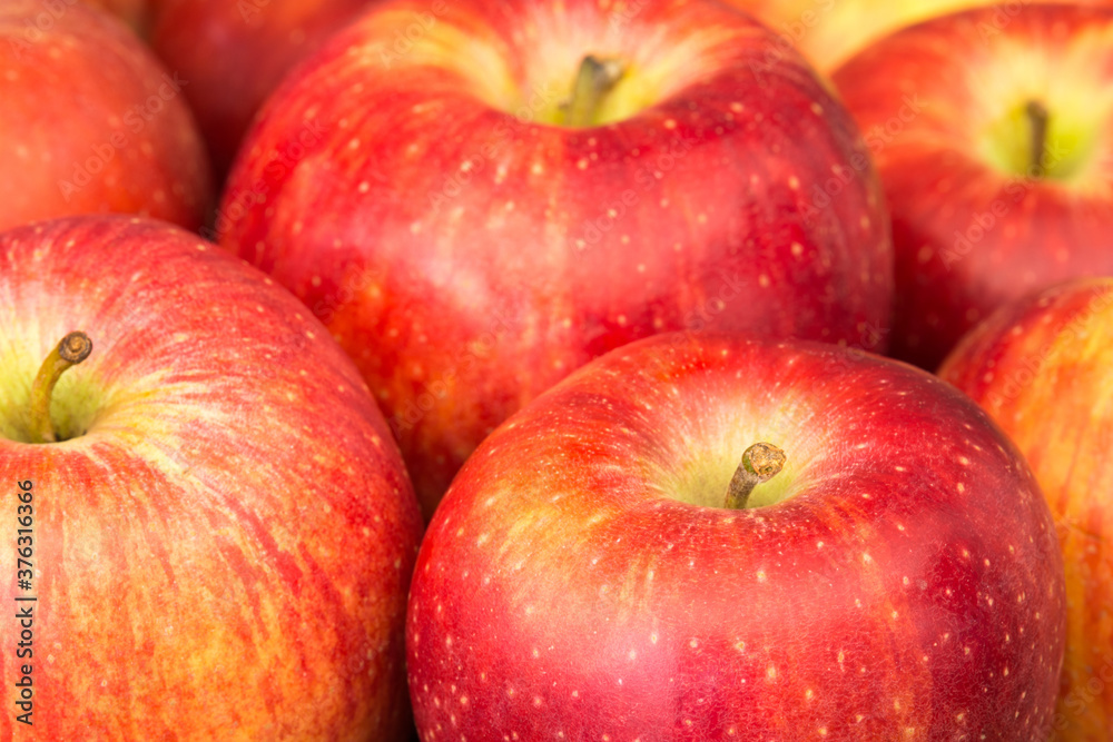Full frame of fresh red apples, close up Full frame of fresh red apples, close up
