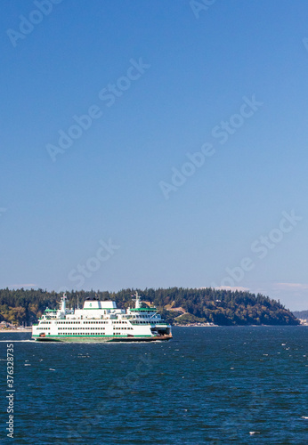 Washington State Ferry Sailing out of Clinton on Whidbey Island © Jeff Huth
