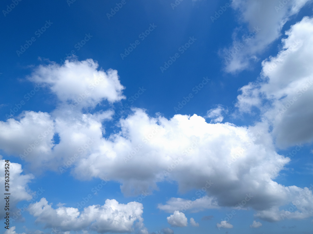 Obraz premium 東京の夏空と雲