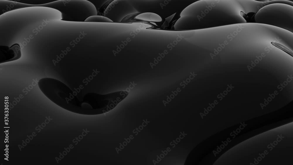 Abstract black background looping animation. Slow motion smooth black ...