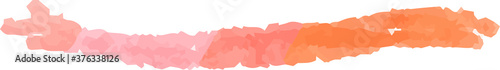 Horizontal pencil line using warm color watercolor texture