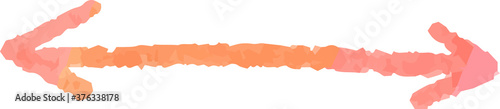 Horizontal pencil line using warm color watercolor texture