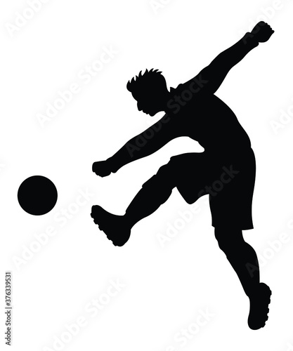 Football player silhouette