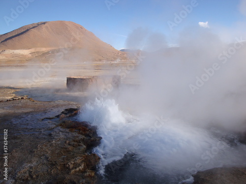 Thermal Geysers in the Atacama Desert, Chile