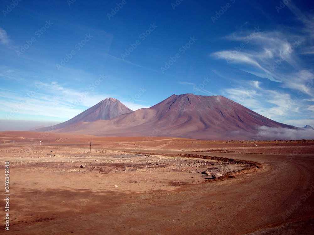 Valle de la Luna, Atacama Desert, Chile, sandstone cliffs, canyon