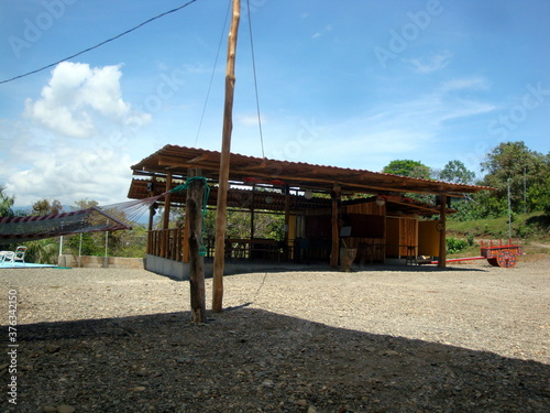 Beach and jungle  Antonio  Costa Rica  shack
