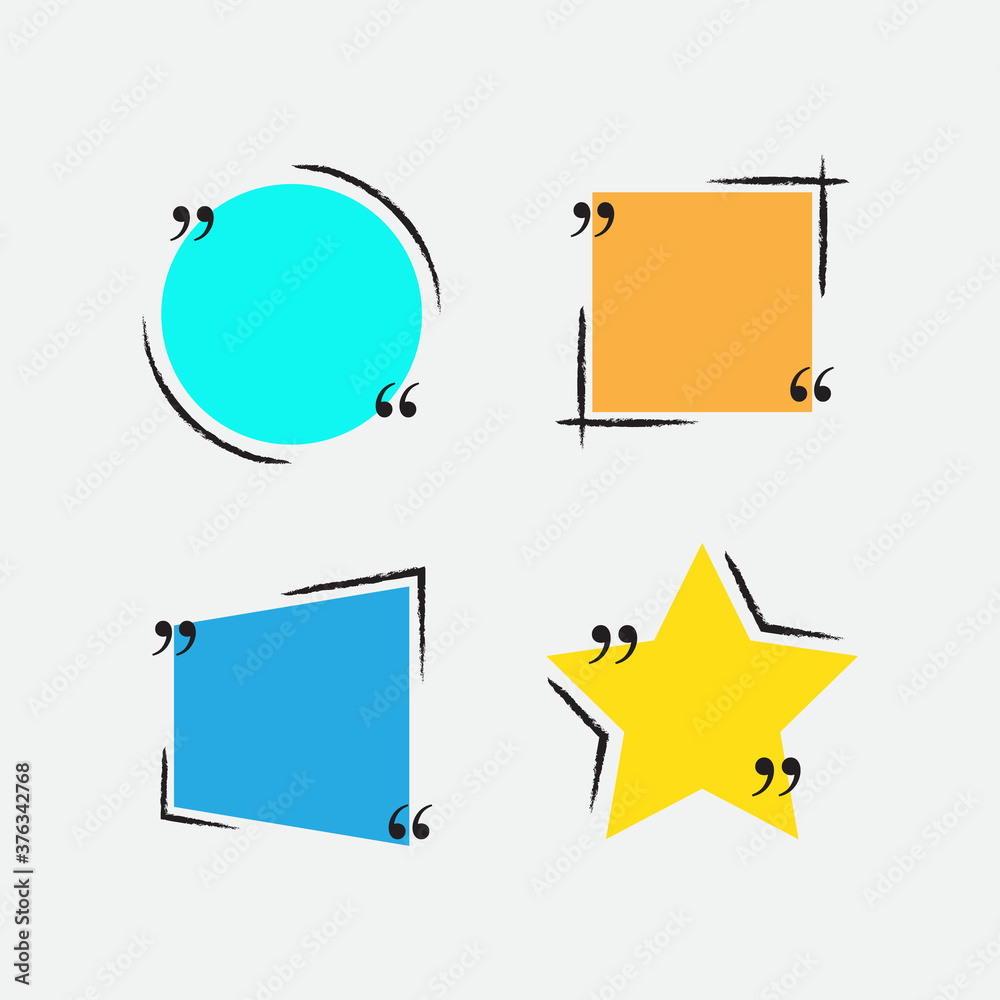 Quote box frame. vector illustratioon Quote box frame. vector illustratioon