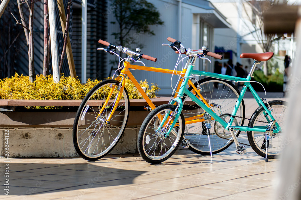 Fototapeta premium ２台の自転車 レンタサイクル