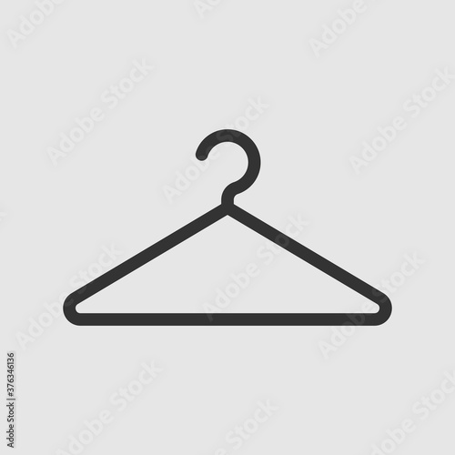 Vector Isolated Clothes Hanger Icon
