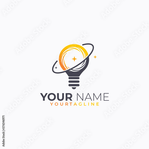 lamp logo icon vector isolated