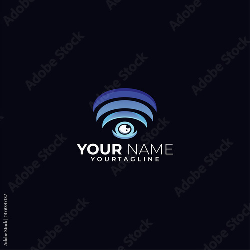 secure cam logo icon vector isolated