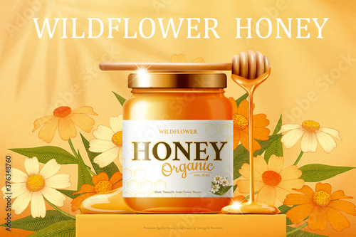 Wildflower honey ad banner