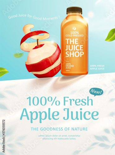 Tasty apple juice ad