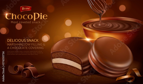 Choco pie ad template