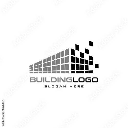 construction building icon logo design template