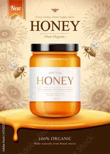Sunflower honey ad