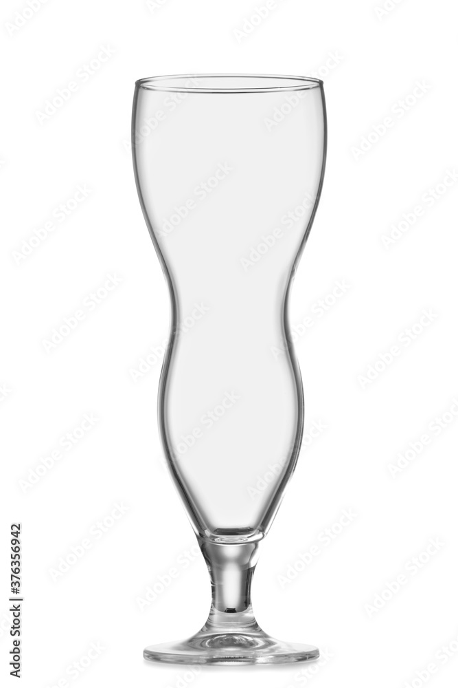 Obraz premium Empty glass on white background