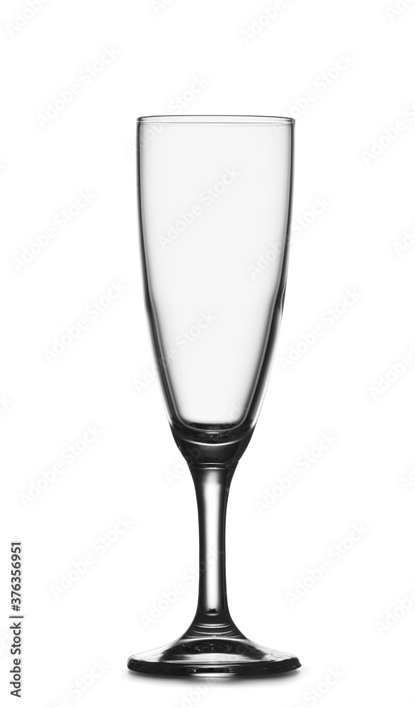 Empty glass on white background Empty glass on white background