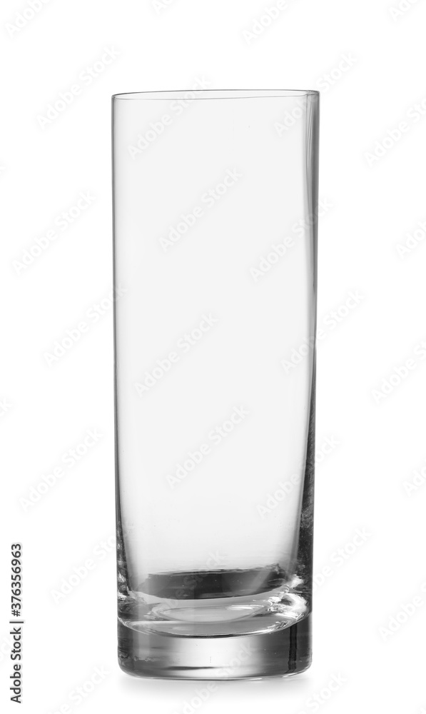 Empty glass on white background Empty glass on white background