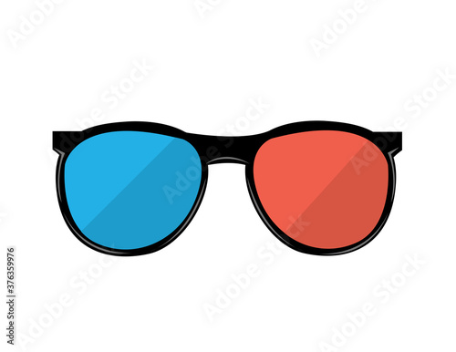 3d glass vetor illustration on white