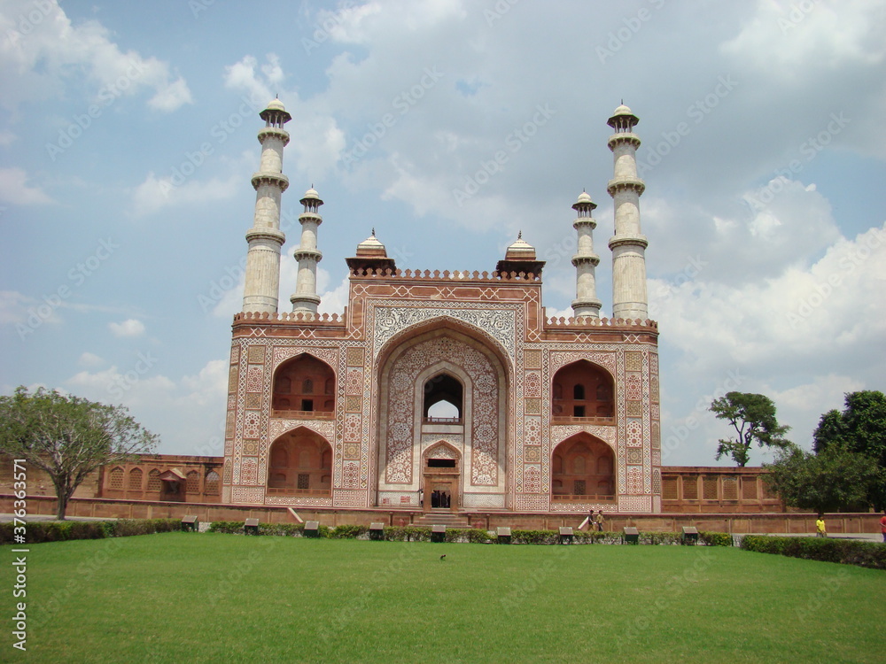 Taj Mahal complex biulding in Agra India