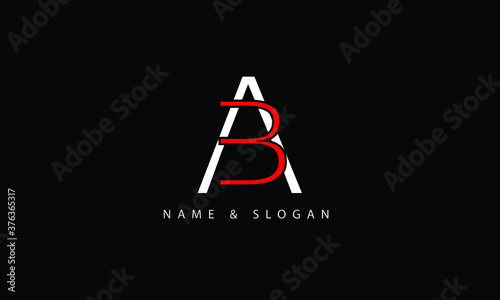 AB, BA, A, B absreact letters logo monogram photo